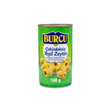 Burcu Green Olives Pitted  370g x 24