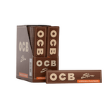 OCB Unbleached Virgin Slim King Size Papers 1 x 50