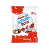 FERRERO KINDER SCHOKO-BONS CHOCOLATES WITH WHITE CHOCOLATE WITH MILK FILLING AND NUTS 125G x 16